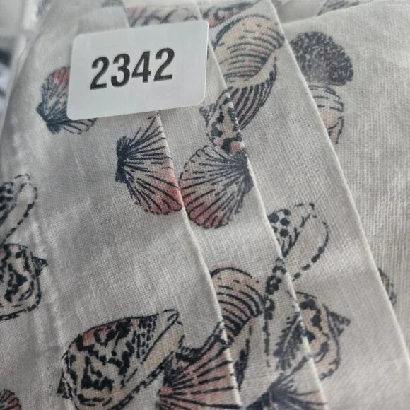 Liz Claiborne Linen Blend Tank Beach Summer Seashell Print Women's XXL - Picture 8 of 8